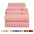 thumbnail image 1 of Nestl Queen Sheet Sets, 1800 Series Deep Pocket 4 Piece, Luxury Soft Microfiber Bed Sheet Sets, Peach Beige, 1 of 8
