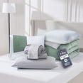 thumbnail image 1 of Nestl Queen Size Comforter Set 9 Piece Reversible Comforter Set Queen Bed in a Bag Queen All Season, Queen Bed In A Bag With 2 Memory Foam Pillows&nbsp;, 1 of 7