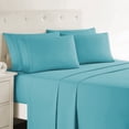 thumbnail image 1 of Nestl RV Queen Sheets Set, 1800 Series, 6 Piece Deep Pocket Sheets, Luxury Soft Microfiber RV Queen Size Bed Sheets Set, Teal Blue, 1 of 8