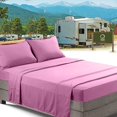 thumbnail image 1 of Nestl RV/Short Queen Bed Sheets Set Bedding Sheets Set for Campers, 4-Piece Bed Set, Deep Pockets Fitted Sheet, 100% Luxury Soft Microfiber, Hypoallergenic, Cool & Breathable, Light Pink, 1 of 5