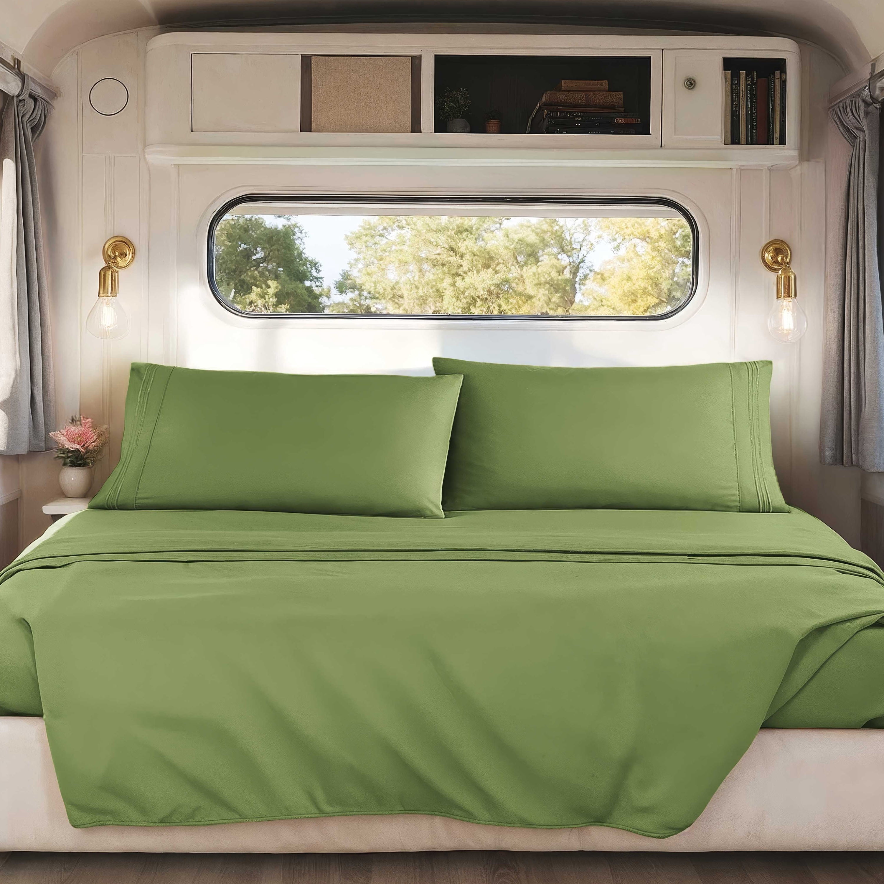Nestl RV/Short Queen Bed Sheets Set, Bedding Sheets Set for Campers ...