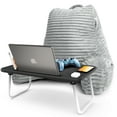 thumbnail image 1 of Nestl Reading Backrest Pillow Bonus Portable Lap Desk Stand for Laptop - Medium, Silver, 1 of 7