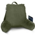 thumbnail image 1 of Nestl Reading Pillow, Backrest Pillows with Arms, Plush Back Pillow, Shredded Memory Foam Bed Rest Pillow, Medium, Olive Green, 1 of 7