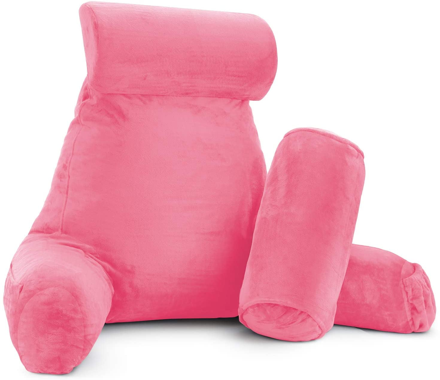 Nestl Reading Pillow, Extra Large Bed Rest Pillow with Arms Premium Shredded Memory Foam TV