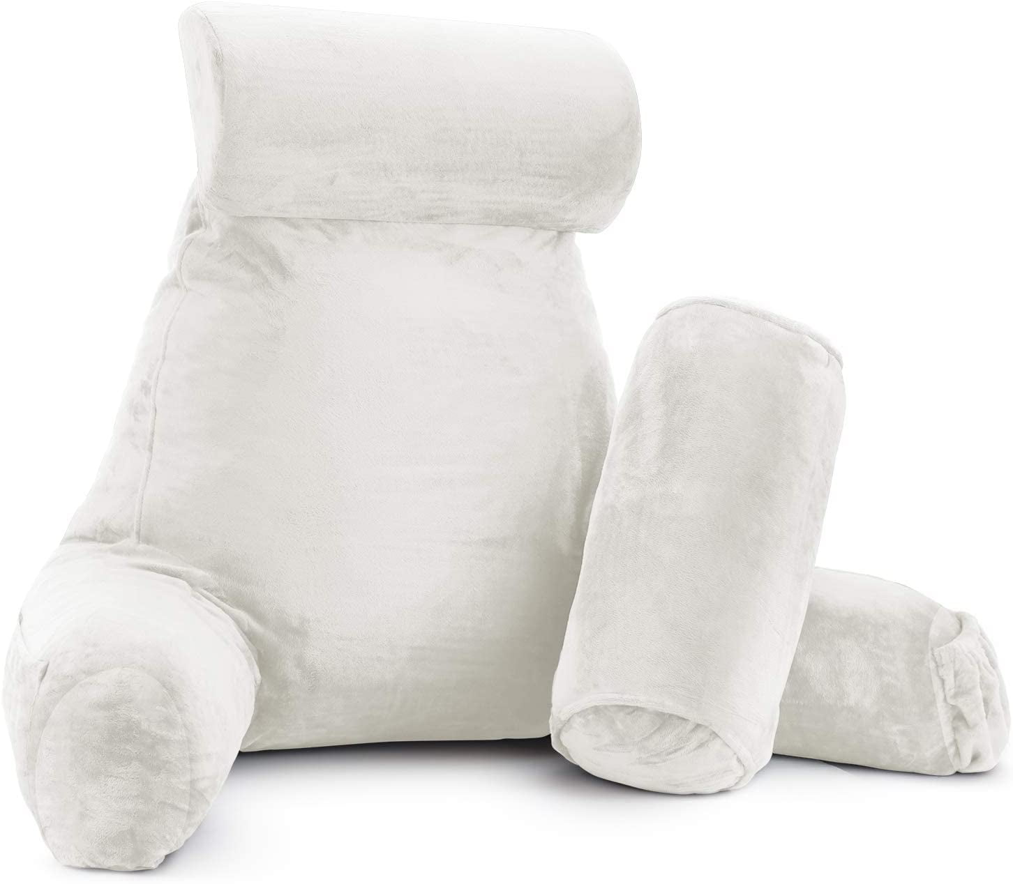 Nestl Reading Pillow, Extra Large Bed Rest Pillow with Arms Premium