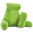 thumbnail image 1 of Nestl Reading Pillow, Extra Large Bed Rest Pillow with Arms – Premium Shredded Memory Foam TV Pillow, Detachable Neck Roll & Lumbar Support Pillow - Garden Green, 1 of 7