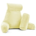 thumbnail image 1 of Nestl Reading Pillow, Extra Large Bed Rest Pillow with Arms – Premium Shredded Memory Foam TV Pillow, Detachable Neck Roll & Lumbar Support Pillow - Ivory, 1 of 7