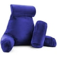 thumbnail image 1 of Nestl Reading Pillow, Extra Large Bed Rest Pillow with Arms – Premium Shredded Memory Foam TV Pillow, Detachable Neck Roll & Lumbar Support Pillow - Royal Blue, 1 of 7