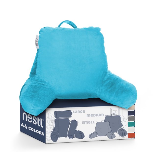 Nestl Reading Pillow for Kids & Teens, Bed Rest Pillows with Arms for