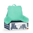 thumbnail image 1 of Nestl Reading Pillow for Kids & Teens, Bed Rest Pillows with Arms for Sitting in Bed, Shredded Memory Foam Small Backrest Support Pillow, Mint, 1 of 6