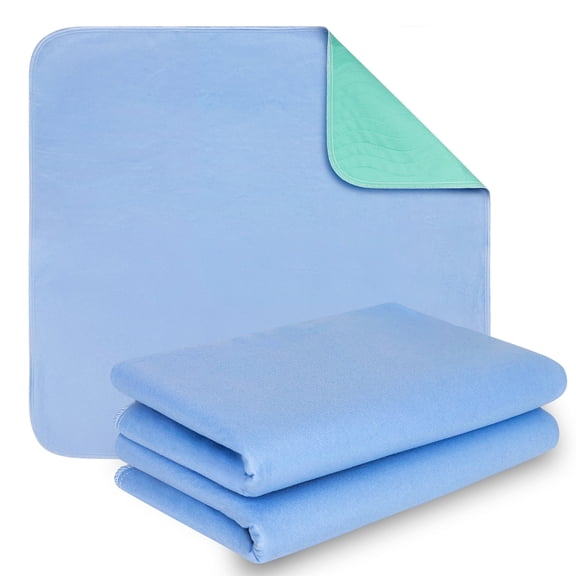 Nestl Reusable & Washable Incontinence Bed Pads, Waterproof Protective Bed Underpads, 34" x 36", 2 Pack