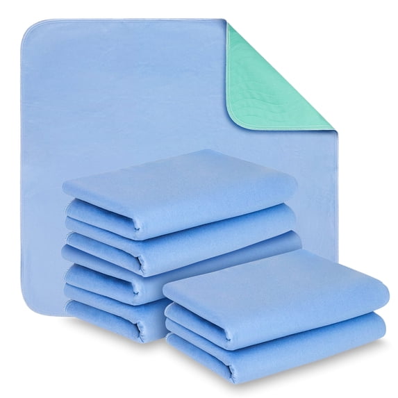 Nestl Reusable and Washable Incontinence Bed Pads, Waterproof Protective Bed Underpads, 34" x 36", 6 Pack