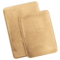 thumbnail image 1 of Nestl Set of 2 Absorbent Memory Foam Bath Mat Set Bathroom Rugs, Gold, Large Size 20"x32" Small Size 17”x24”, 1 of 8