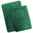 thumbnail image 1 of Nestl Set of 2 Absorbent Memory Foam Bath Mat Bathroom Rugs, Hunter Green, Large Size 20"x32" Small Size 17”x24”, 1 of 8