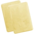 thumbnail image 1 of Nestl Set of 2 Absorbent Memory Foam Bath Mat Set Bathroom Rugs, Mellow Yellow, Large 20"x32", 1 of 8
