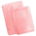 thumbnail image 1 of Nestl Set of 2 Absorbent Memory Foam Bath Mat Set Bathroom Rugs, Pink, Large Size 20"x32" Small Size 17”x24”, 1 of 8