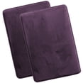 thumbnail image 1 of Nestl Set of 2 Absorbent Memory Foam Bath Mat Set Bathroom Rugs, Purple, Large 20"x32", 1 of 8