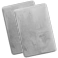 thumbnail image 1 of Nestl Set of 2 Absorbent Memory Foam Bath Mat Set Bathroom Rugs, Silver, Large 20"x32", 1 of 8