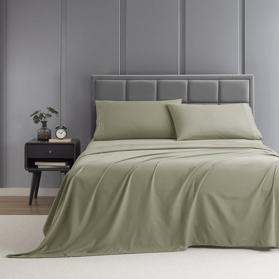 Nestl Sheets Set, Instantly Soft, Deep Pocket 4 Piece, Luxury Soft Microfiber RV Short Queen Sheets Set, Sage Green Sage Green