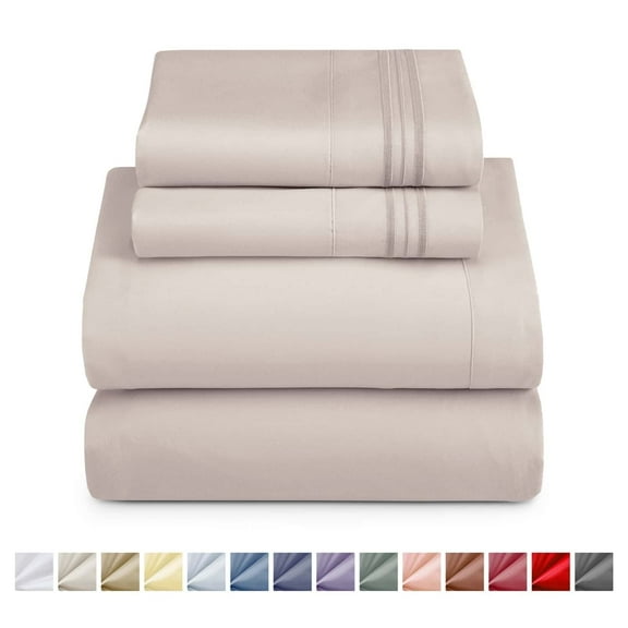 Nestl Split King Sheets For Adjustable Bed, 5 Piece 1800 Series Soft Microfiber Deep Pocket Split King Sheets Set, Linen