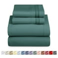 thumbnail image 1 of Nestl Split King Sheet Sets, 1800 Series Deep Pocket 5 Piece, Luxury Soft Microfiber Bed Sheet Sets, FOREST GREEN, 1 of 7