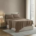 thumbnail image 1 of Nestl Split King Sheet Sets, 1800 Series Deep Pocket 5 Piece, Luxury Soft Microfiber Bed Sheet Sets, TAUPE SAND sheets, 1 of 8