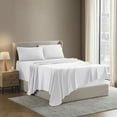 thumbnail image 1 of Nestl Split King Sheet Sets, 1800 Series Deep Pocket 5 Piece, Luxury Soft Microfiber Bed Sheet Sets, WHITE sheets, 1 of 10