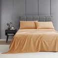 thumbnail image 1 of Nestl Split King Sheets For Adjustable Bed, 5 Piece 1800 Series Soft Microfiber Deep Pocket Split King Sheets Set, Apricot Buff Orange, 1 of 9