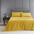 thumbnail image 1 of Nestl Split King Sheets For Adjustable Bed, 5 Piece Instantly Soft, Soft Microfiber Deep Pocket Split King Sheets Set, Yellow, 1 of 9