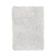 Nestl Super Soft Shaggy Bath Rug, Absorbent Bathroom Rug, 17" x 24", White
