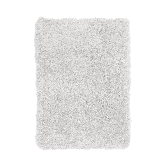 Nestl Super Soft Shaggy Bath Rug, Absorbent Bathroom Rug, 17" x 24", White