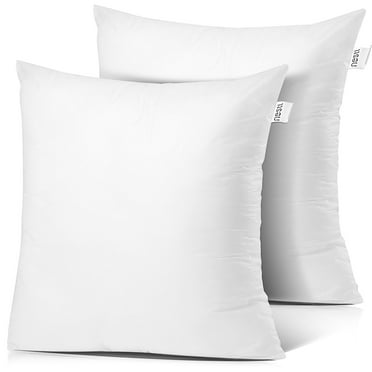 Nestl Throw Pillow Inserts Decorative Square Pillow Forms, 16x16 Pillow Insert 2 Pack, White