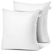 Nestl Throw Pillow Inserts Decorative Square Pillow Forms, 18x18 Pillow Insert 2 Pack, White