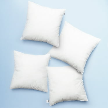 Nestl Throw Pillow Inserts Square Decorative Pillow, 20x20 Pillow Insert, Pack of 4