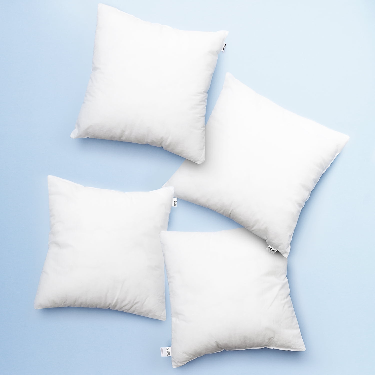 EDOW Throw Pillow Inserts, Set of 4 Lightweight Down Alternative
