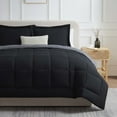 thumbnail image 1 of Nestl Twin Comforter Sets, 2 Piece Bed in a Bag, Reversible Down Alternative Bedding Set, Black & Gray, 1 of 9