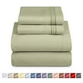 thumbnail image 1 of Nestl Twin Sheets Sets, 3 Piece 1800 Series Deep Pocket Twin Bedding, Soft Microfiber Kids Bedding Set, Sage Green, 1 of 10