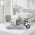 thumbnail image 1 of Nestl Twin Size Comforter Set 9 Piece Reversible Comforter Set Twin Bed in a Bag Twin All Season, Twin Bed In A Bag With 2 Memory Foam Pillows&nbsp;, 1 of 7