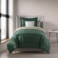 thumbnail image 1 of Nestl Twin Xl Comforter Sets, 2 Piece Bed in a Bag, Reversible Down Alternative Bedding Set, Hunter & Sage Green, 1 of 10