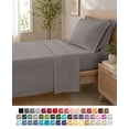 thumbnail image 1 of Nestl Twin XL Sheets Sets, 3 Piece 1800 Series, Deep Pocket Dorm Sheets, Twin XL Dorm Bedding, Gray, 1 of 13