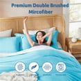 thumbnail image 1 of Nestl  Ultra Soft Double Brushed Microfiber Duvet Cover Set with Button Closure Beach Blue Queen 3 Piece, 1 of 5