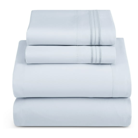 Nestl Ultra-soft Deep Pocket Bed Sheet Set Ice Blue Twin XL