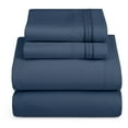 thumbnail image 1 of Nestl  Ultra-soft Deep Pocket Bed Sheet Set Navy Twin, 1 of 5
