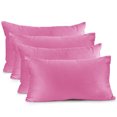thumbnail image 1 of Nestl Velvet Throw Pillow Covers Solid Rectangle Soft Decorative Pillow Cover for Sofa, 12" x 20", Light Pink, Pack of 4, 1 of 8