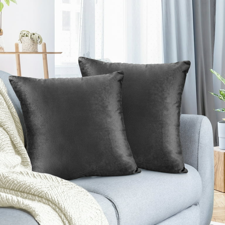 Charcoal best sale pillow covers