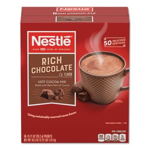Hot Cocoa Mix, Rich Chocolate, 0.71 oz Packets, 50/Box, 6 Box/Carton Hot Cocoa Mix, Rich Chocolate, 0.71 oz Packets, 50/Box, 6 Box/Carton