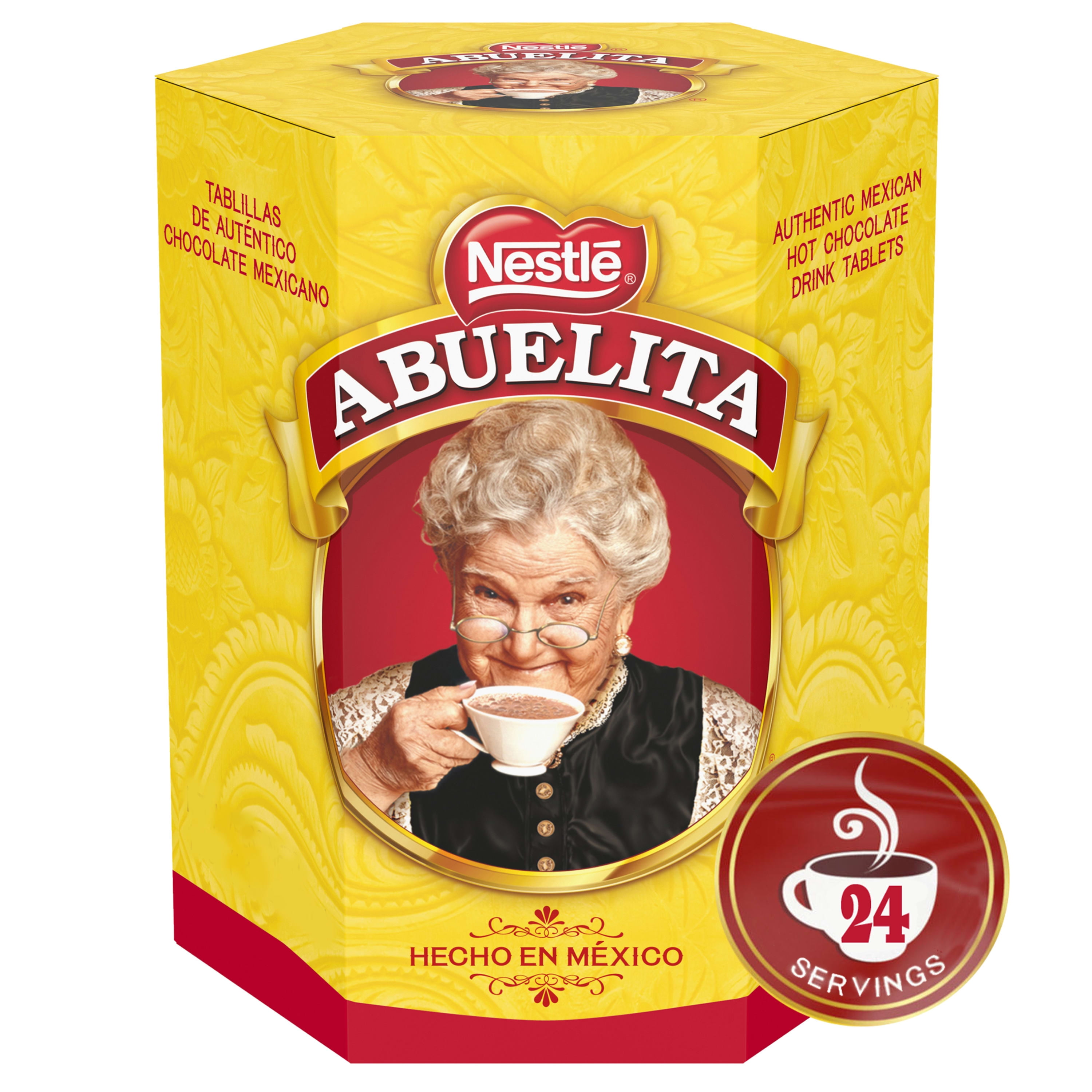 (4 pack) Nestle Abuelita Mexican Hot Chocolate Tablets, 19 oz, Box