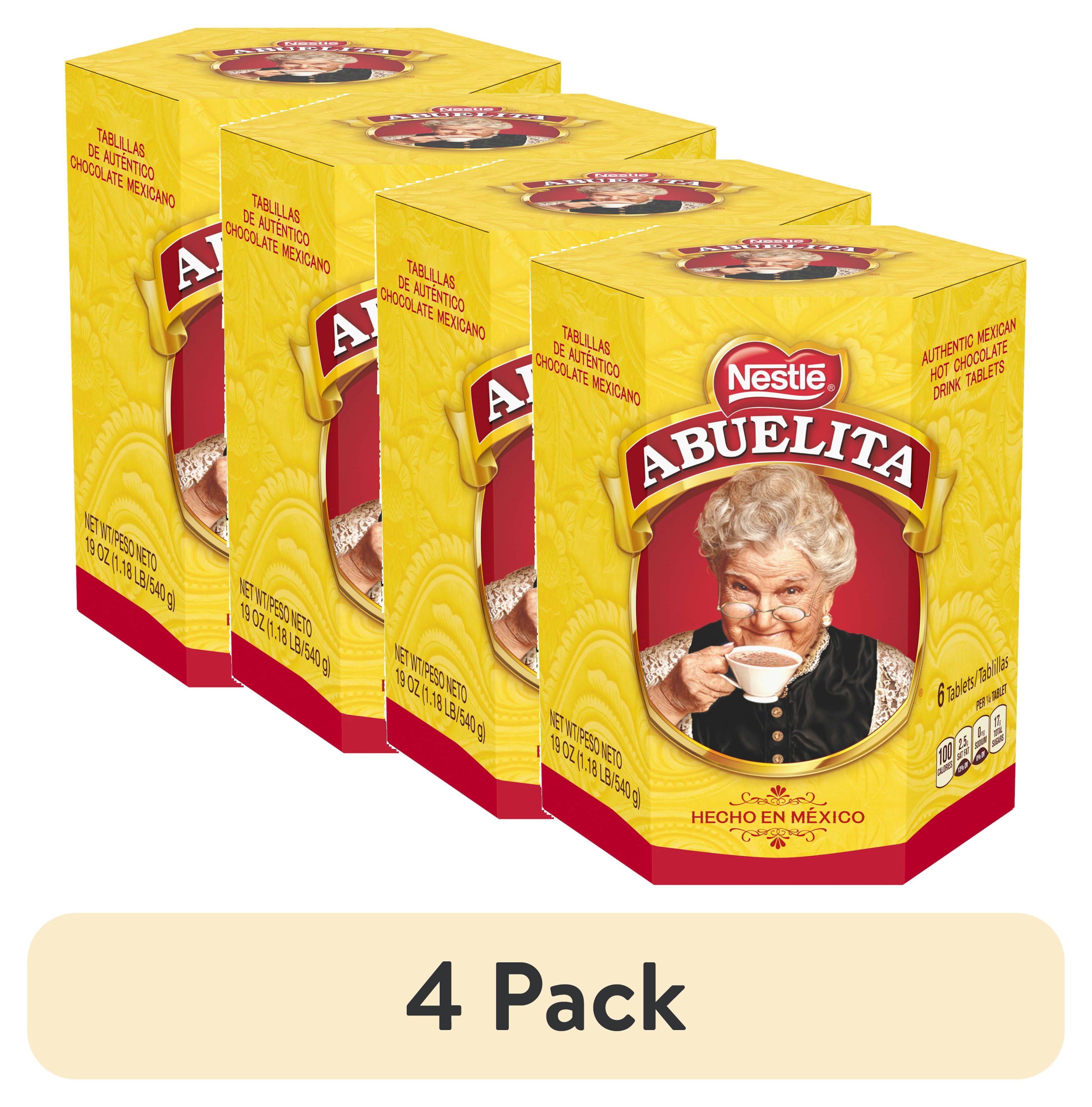 (4 pack) Nestle Abuelita Mexican Hot Chocolate Tablets, 19 oz, Box