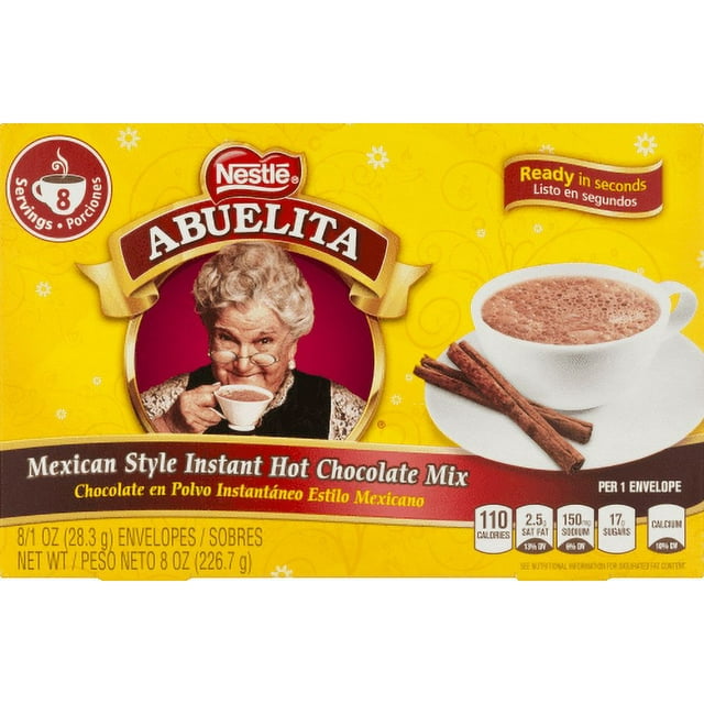 Nestle Abuelita Mexican Style Instant Hot Chocolate Drink Mix (Pack of
