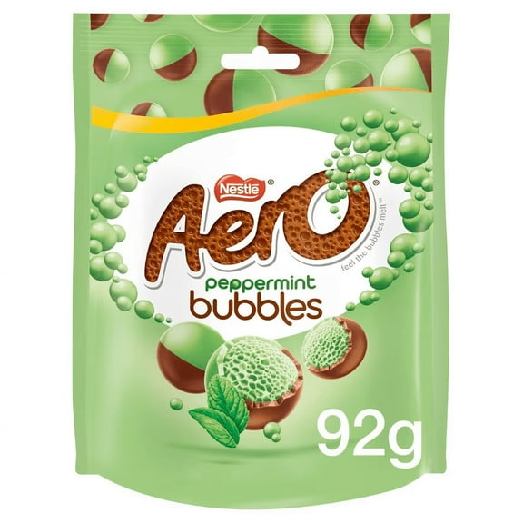 Nestle Aero Bubbles Peppermint Chocolate Pouch -- 92g IRISH CANDY CHOCOLATE FROM IRELAND
